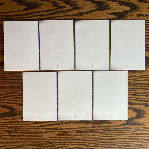 Lot of 7 Unused Blue Green Christmas Tree Candles Gold Christmas Cards Envelopes - Picture 5 of 8